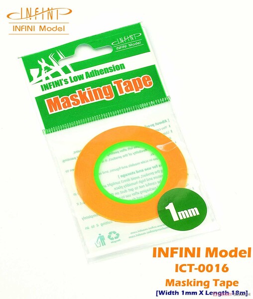 Infini's Low Adhesion Masking Tape 1mm  ICT-0016