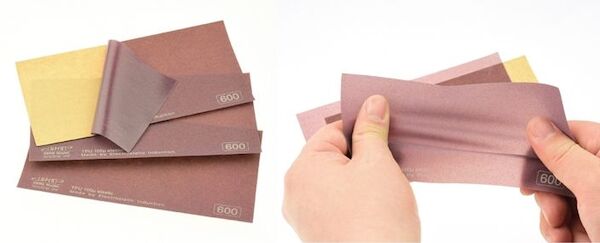 Elastic Sanding Film Fine 600 grade  (3 sheets included)  IES-0600G