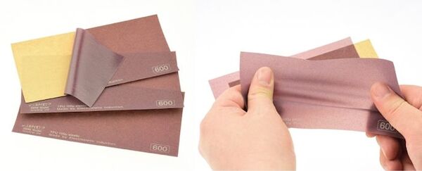 Elastic Sanding Film Micro Fine 1500 grade  (3 sheets included)  IES-1500G