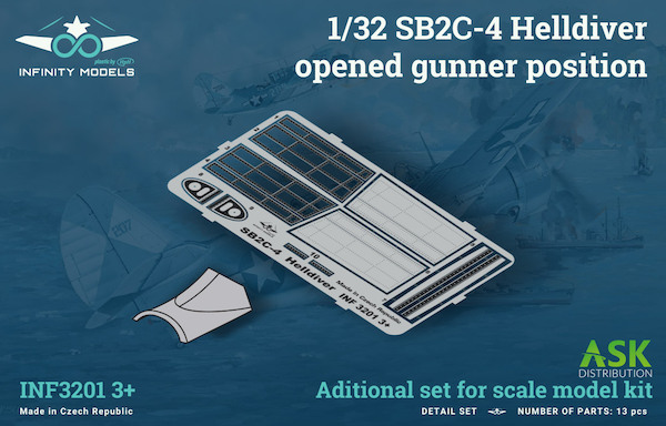 SB2C-4 Helldiver opened gunner position  INF3201-03+