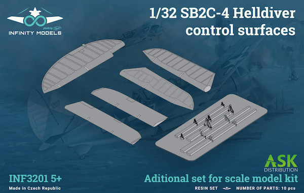 SB2C-4 Helldiver control surfaces INF3201-05+