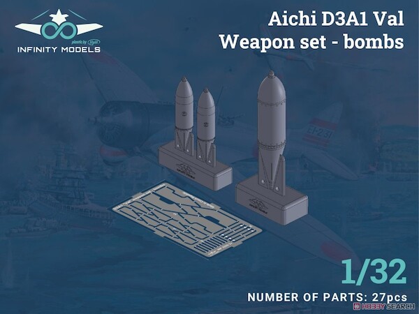 Aichi D3A-1 "Val" -  weapon set, bombs detail set  INF3206-02