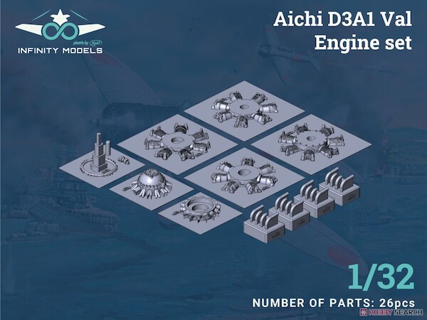 Aichi D3A-1 "Val" -  Engine set  INF3206-04