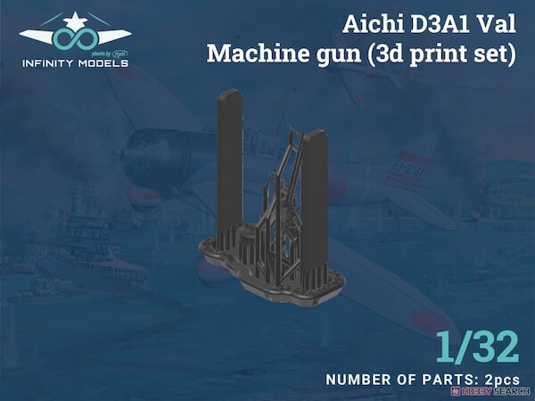 Aichi D3A-1 "Val" -  Type 92 machine gun 3D print detail set  INF3206-06