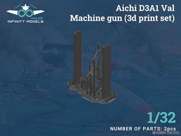 Aichi D3A-1 "Val" - Type 92 machine gun 3D print detail set INF3206-06