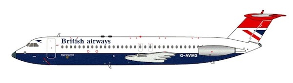 BAC111-510ED British Airways 'Negus' G-AVMS ARDBA129