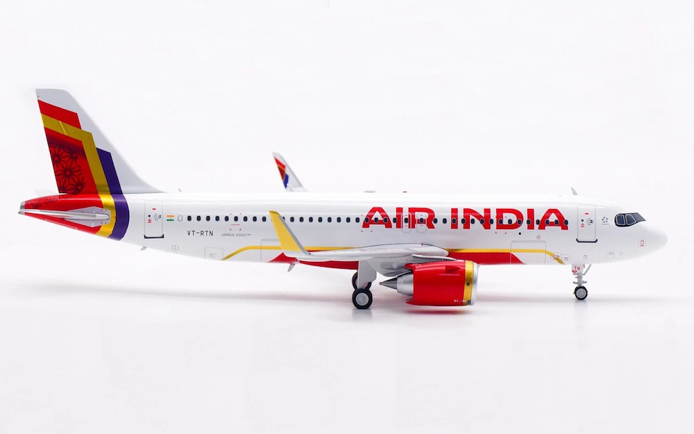 エアインディア A320neo VT-EXK 1/200 JC Wings Air India for Airbus A320neo VT-EXK 1:200 Aircraft