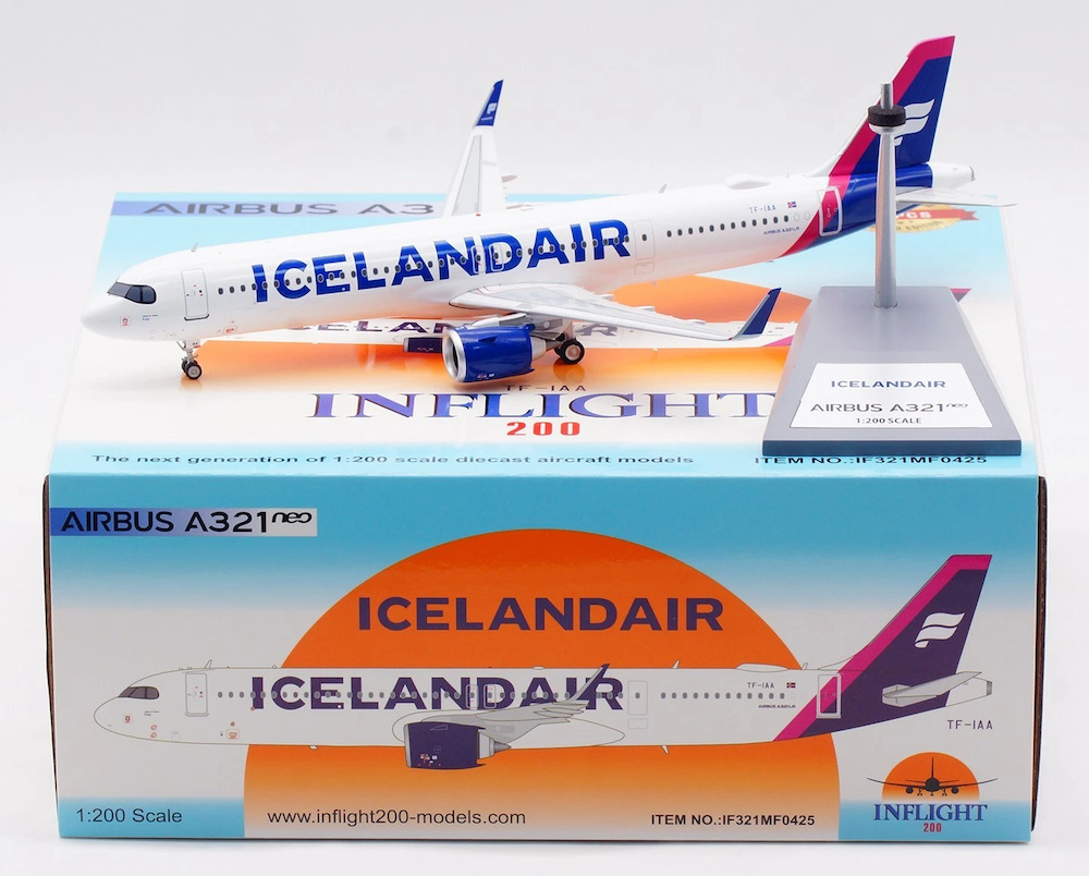 航空機・ヘリコプター Inflight1:200 Iceland Air A321NEO TF-IAB InFlight200 Icelandair Airbus A321-271NX TF-IAB IF321MF0725