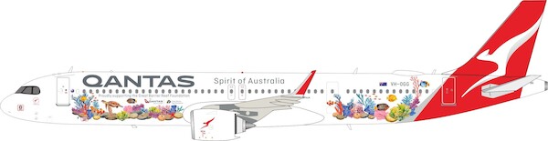 Airbus A321NXLR Qantas "Great Barrier Reef" VH-OGG  IF321QF0126