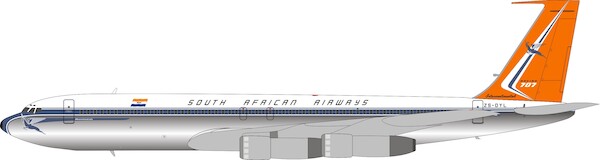 Boeing 707-300 South African Airways ZS-DYL Polished IF707SA0422P