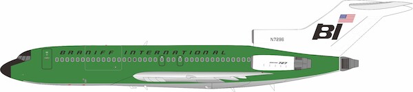 Boeing 727-27C Braniff International Airways Panagra Green N7296  IF721BN0826