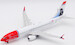 Boeing 737 MAX 8 Norwegian Air Shuttle "Charles Lindbergh" SE-RTA with stand 