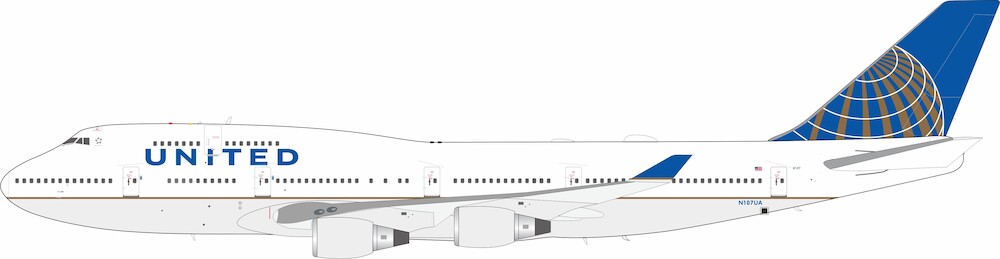 Modèle Réduit Avion Boeing 747-400 United Airlines - Échelle 1:200 JC Wings - Neuf En Boîte Scellée