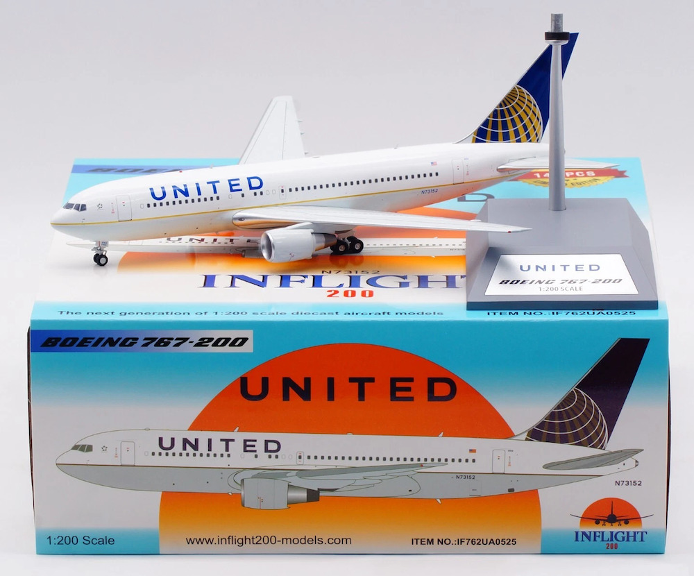 Inflight 200 IF762UA0525 Boeing 767-224ER United Airlines N73152