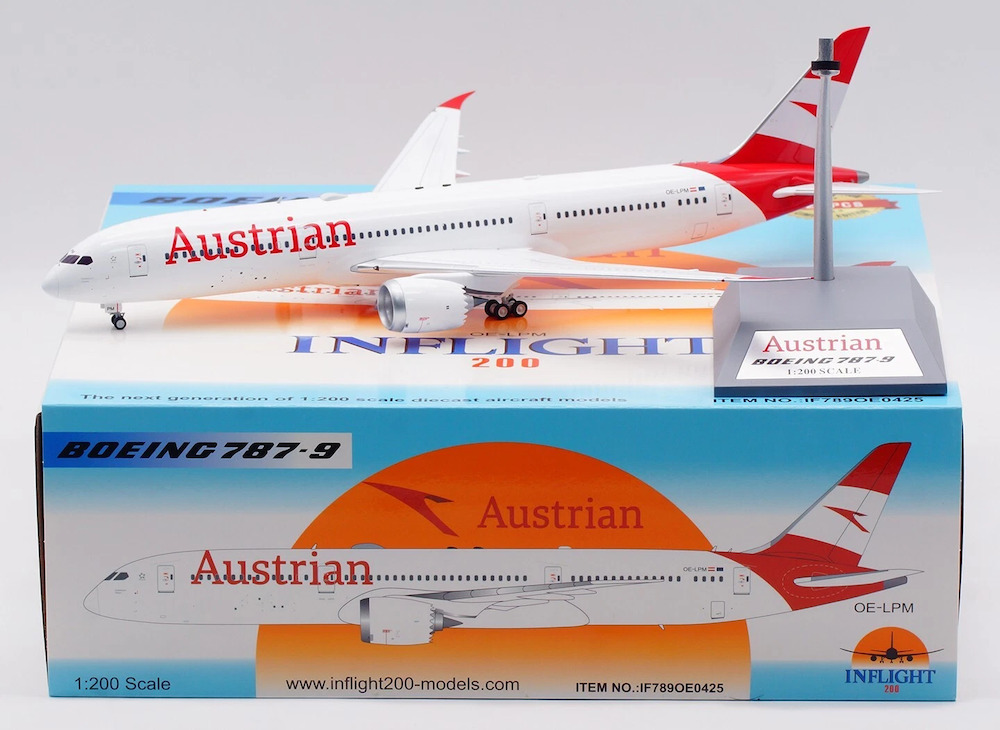 Inflight 200 IF789OE0425 Boeing 787-9 Dreamliner Austrian Airline