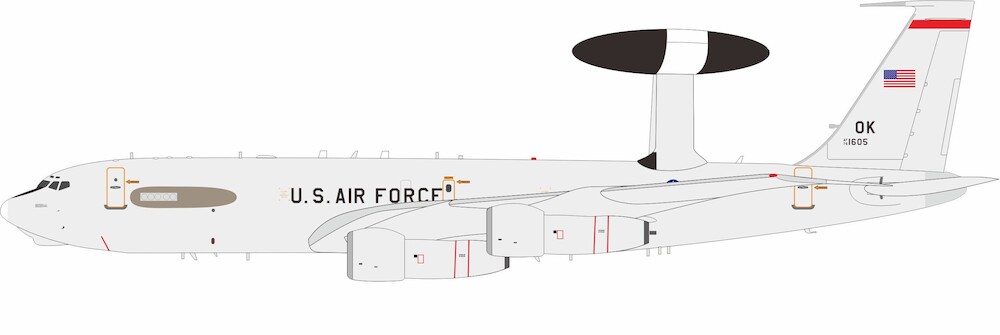 Inflight 200 IFE3USAF605 E3B Awacs Sentry US Air Force 76-1605