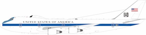 Boeing E-4B (747-200B) United States of America, Nightwatch Airborne Command Post, 73-1676 'B'  IFE4BUSAF-B
