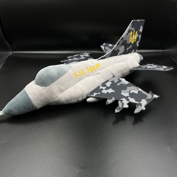 Plush F16 Fighting Falcon 'Ukrainian Air Force' PLUSH F16