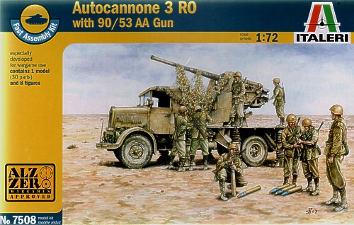 Autocannone 3RO with 90mm 53 AA gun and crew  7508