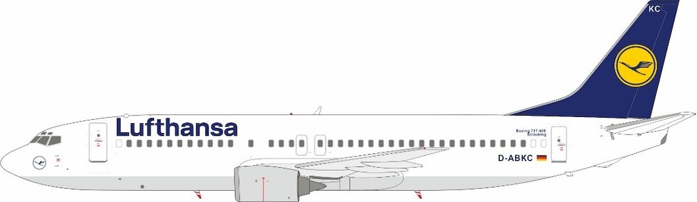 J Fox Models JF-737-4-002 Boeing 737-4Y0 Lufthansa D-ABKC