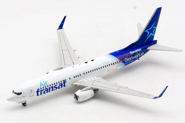 Boeing 737-8Q8 Air Transat C-GTQF with stand  JF-737-8-028