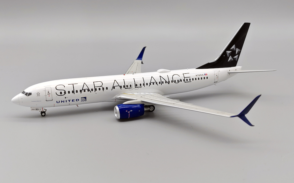 J Fox Models JF-737-8-044 Boeing 737-800 United Airlines Star All