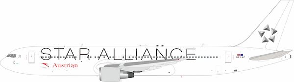 Boeing 767-300ER Austrian Star Alliance OE-LAZ  JF-767-3-019L