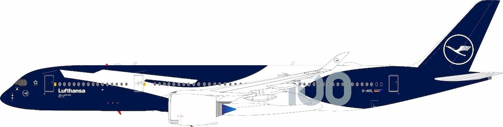 Personal パーソナル　φ350 J Fox Models JF-A350-9-027 Airbus A350-941 Lufthansa 100th Year A