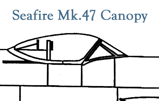 Seafire MK17 Canopy (2x)  jy0315
