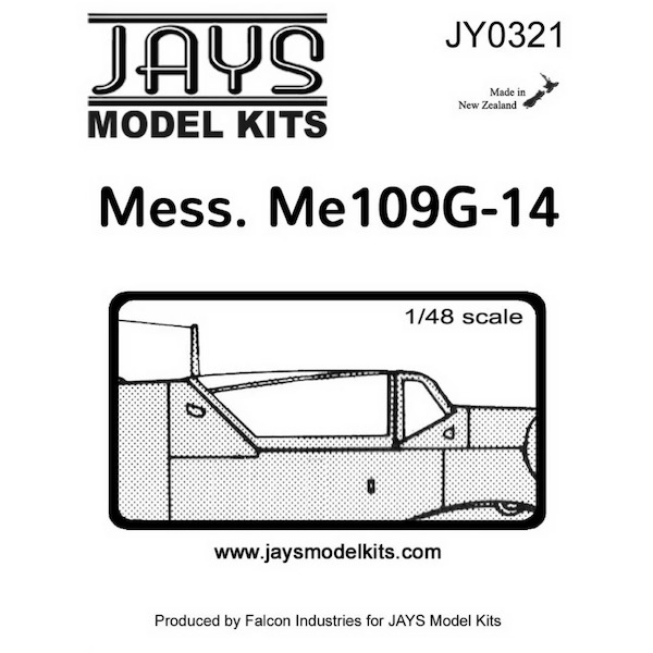 Messerschmitt BF109G-14 canopy (2x) jy0321