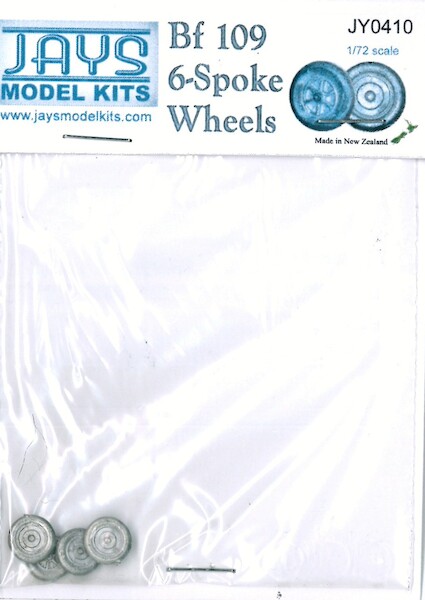 Messerschmitt BF109G-6 Spoked Wheels (4x) JY0410