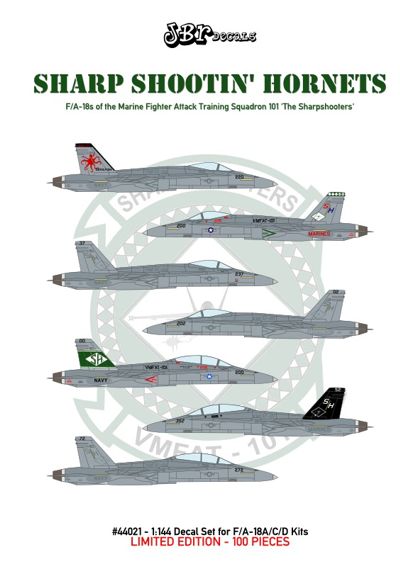 Sharp Shooting Hornets, the F/A18's of VMFAT101 "Sharpshooters"  JBR44021