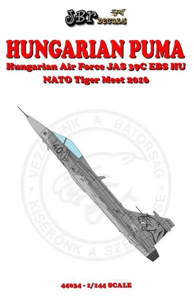 Hungarian Puma: Hungarian JAS39C Gripen at Nato Tiger Meet 2016 JBR44034