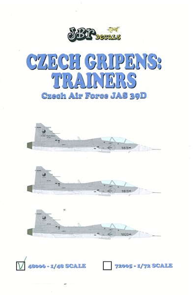 Czech Gripens: Trainers. Czech AF JAS39D JBR48006