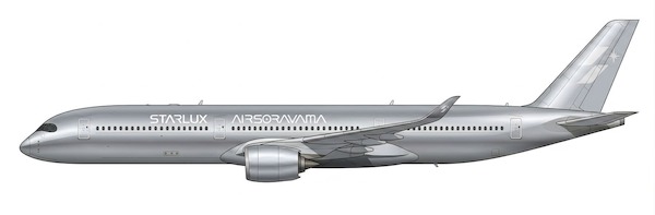 Airbus A350-1000 Starlux Airlines "Airsorayama Silver" B-58553  EW235K003