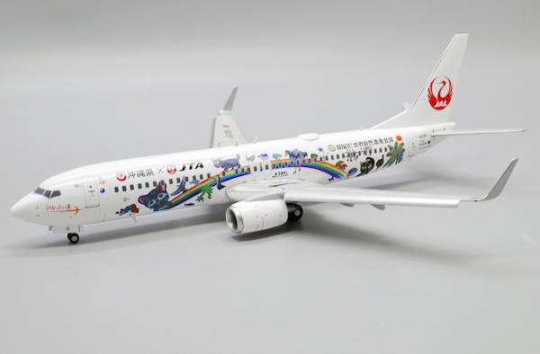 Boeing 737-800 Japan TransOcean Air "Amami & Ryukyu World Heritage Livery" Flap Down JA11RK With Stand EW2738016A