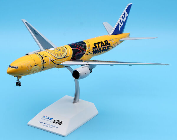 新品@ANA B777-200 C3-POスターワォーズ特装ジェットJC製