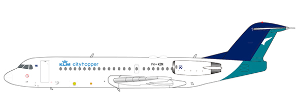 Fokker 70 KLM Cityhopper / Silkair hybrid color PH-KZM EW4F70003