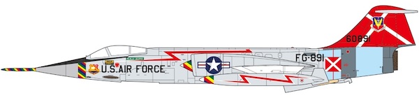 F104C Starfighter USAF 479th Tactical Fighter Wing, 1958 JCW-72-F104-004
