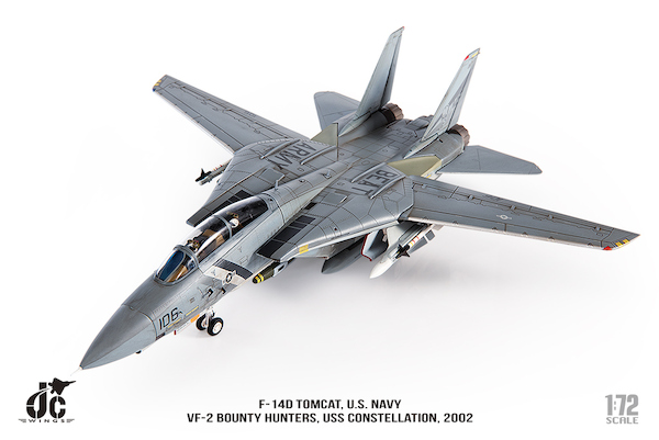 Grumman F14D Tomcat US Navy,  /NE-106 VF-2 Bounty Hunters, 2002  JCW-72-F14-009