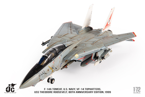 Grumman F14A Tomcat US Navy, VF-14 Tophatters, 80th Anniversary Edition, 1999  JCW-72-F14-014
