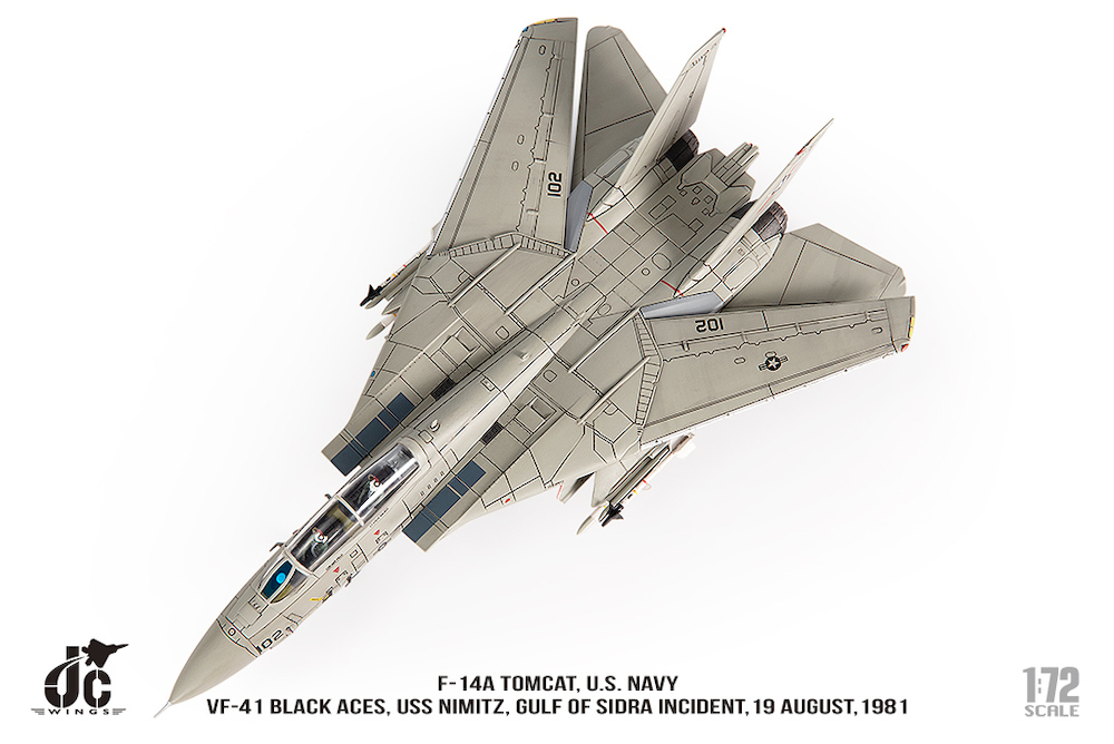 JC Wings JCW-72-F14-017 Grumman F14A Tomcat US Navy VF-41 Black A