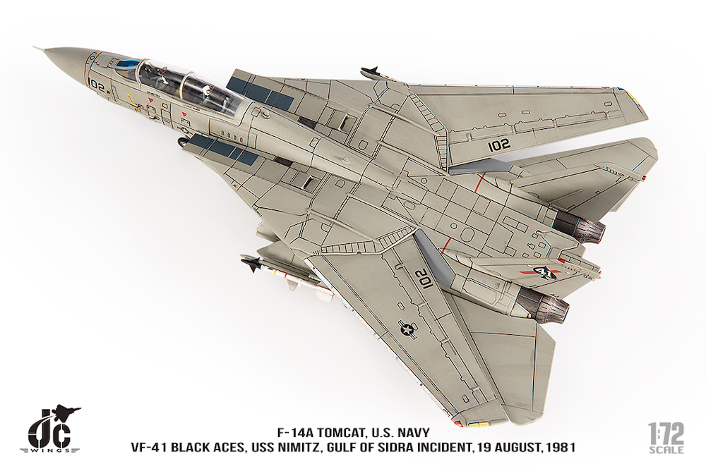 JC Wings JCW-72-F14-017 Grumman F14A Tomcat US Navy VF-41 Black A