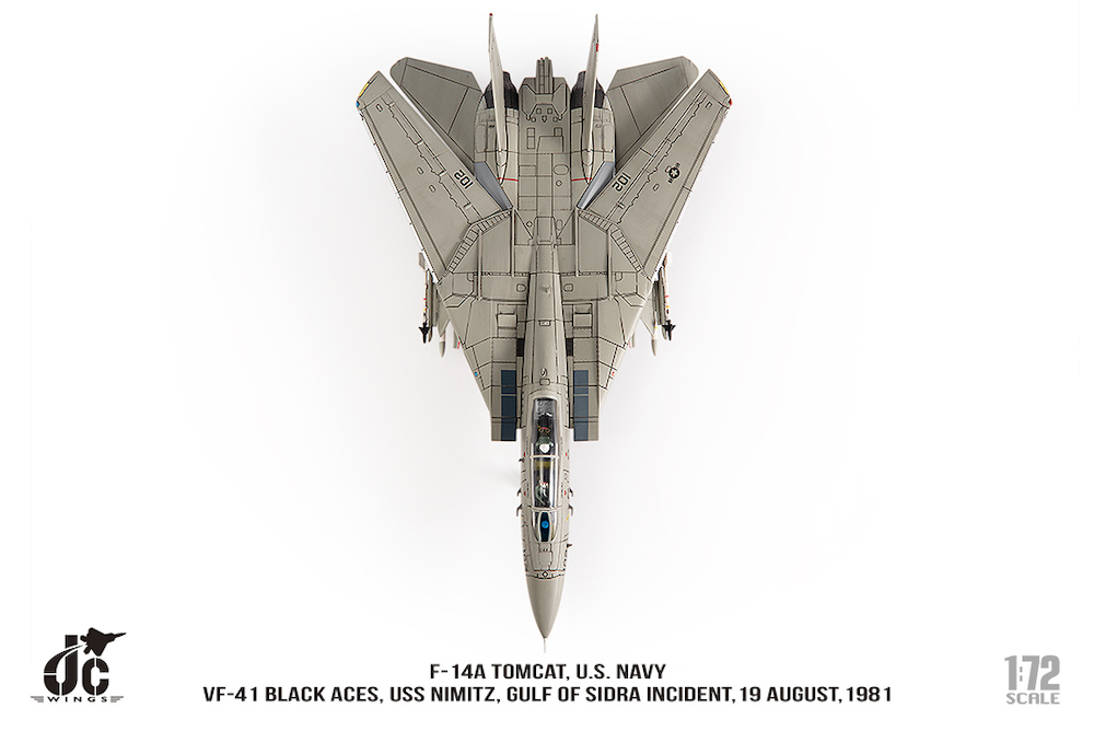 JC Wings JCW-72-F14-017 Grumman F14A Tomcat US Navy VF-41 Black A