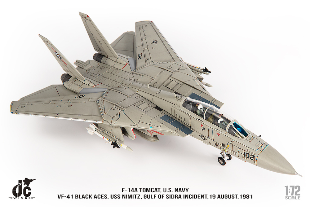 JC Wings JCW-72-F14-017 Grumman F14A Tomcat US Navy VF-41 Black A