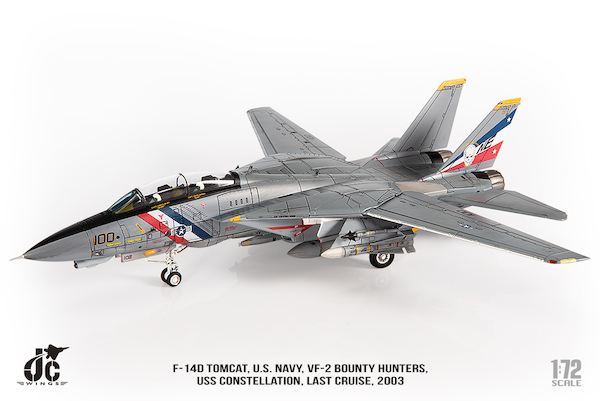 Grumman F14D Tomcat US Navy VF-2 Bounty Hunters, Last Cruise, 2003 JCW-72-F14-018
