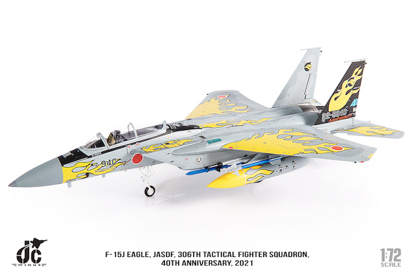 McDonnell Douglas F15DJ JASDF, 306th Tactical Fighter Squadron, 40th Anniversary, 2021  JCW-72-F15-020