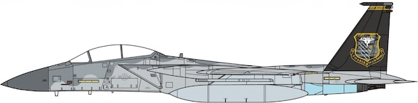 McDonnell Douglas F15C USAF, U.S. Air Force, 493rd Fighter Squadron, 45th Anniversary Edition, 2022 JCW-72-F15-023