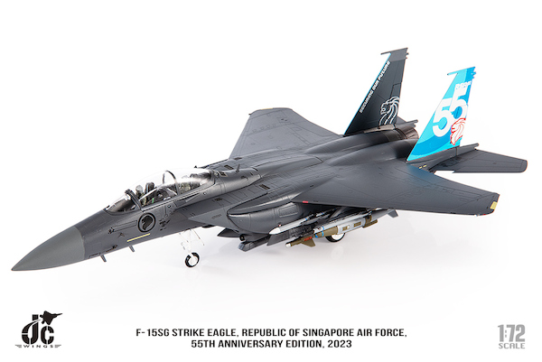 McDonnell Douglas F15SG Strike Eagle Republic of Singapore Air Force, 55th Anniversary Edition, 2023 RSAF  JCW-72-F15-031