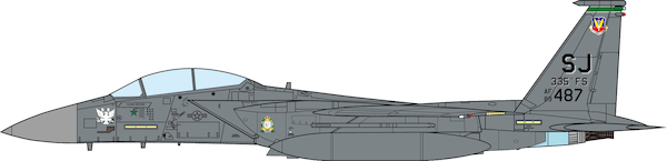 McDonnell Douglas F15E Strike Eagle U.S. Air Force, 335th Fighter Squadron,  Operation Enduring Freedom, 2012  JCW-72-F15-032